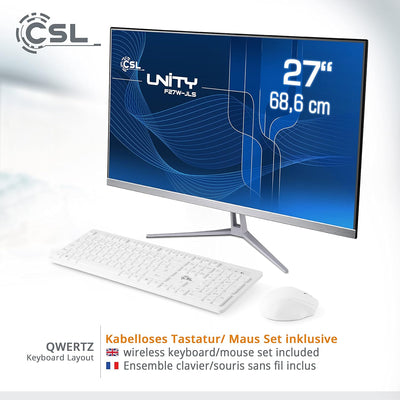 All-in-One-PC CSL Unity F27W-JLS, 68,58 cm (27 Zoll, 1920x1080 Full HD) - Leistungsstarker AIO (Inte