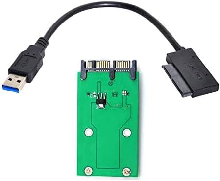 cablecc USB 3.0 zu mSATA 50-Pin SSD & 1,8" Micro SATA 7+9 16-Pin Adapter Add-On-Karten PCBA USB 3.0