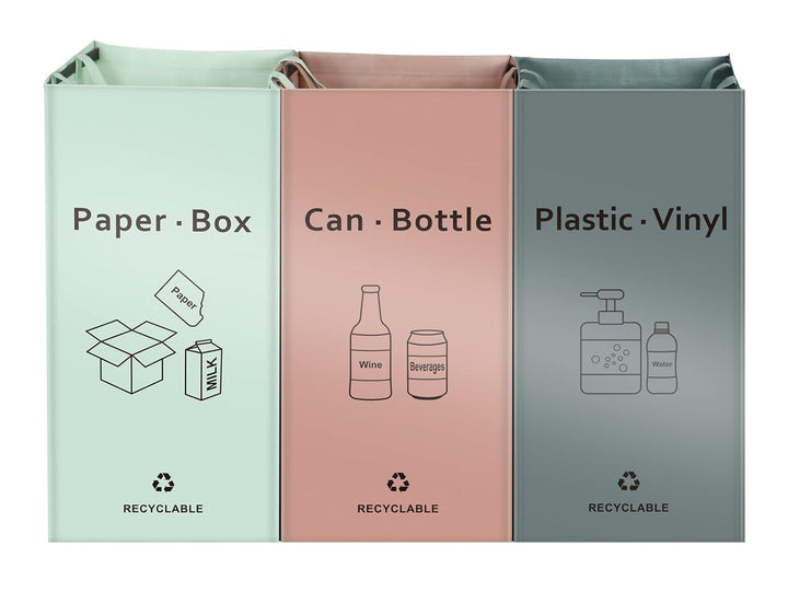 JIALAI HOME Separate Recycling-Müllbeutel für Küche und Zuhause – 42 Gallonen Recyclingbehälter (ros