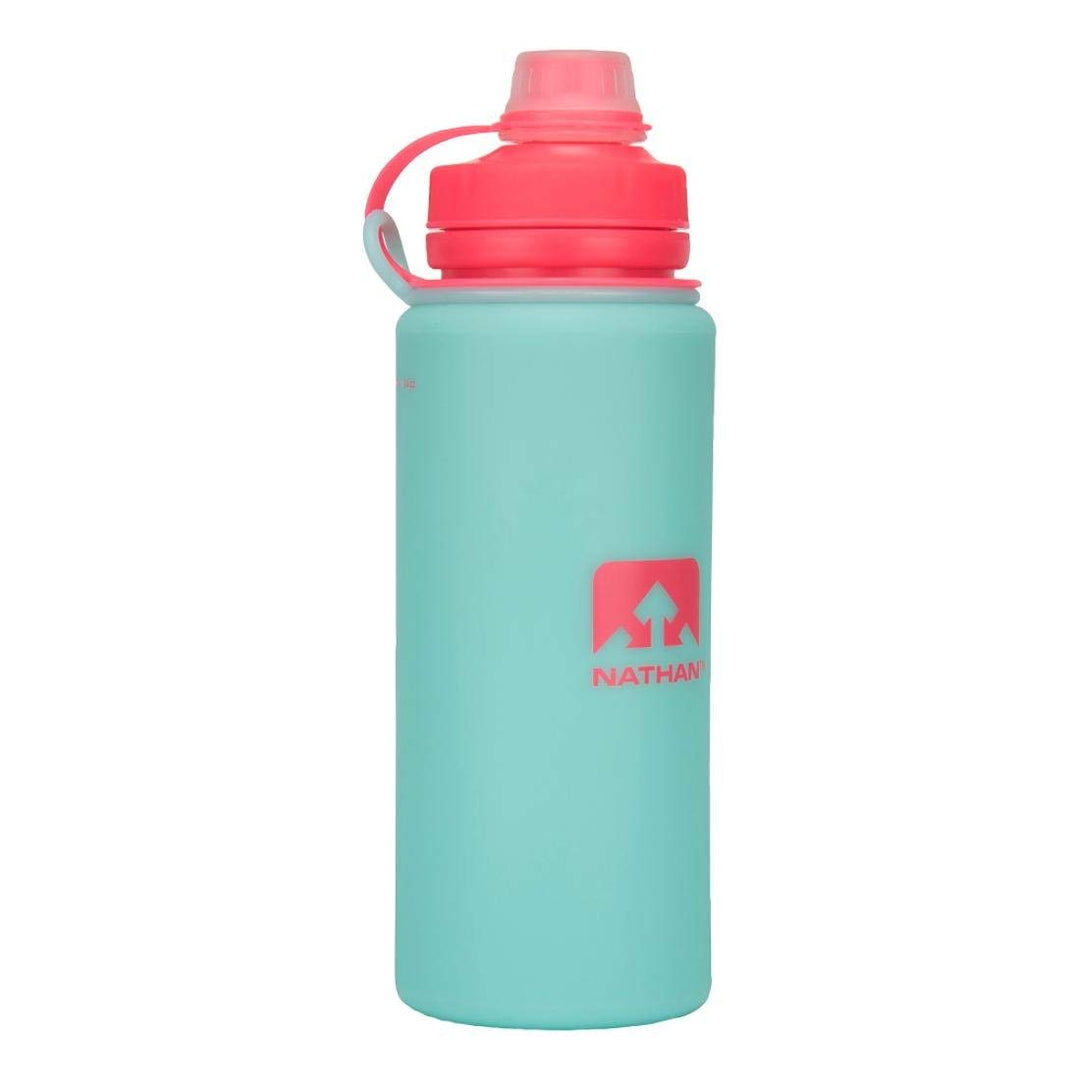 Nathan FlexShot, BPA-freie Wasserflasche, 750 ml Hellblau, Hellblau
