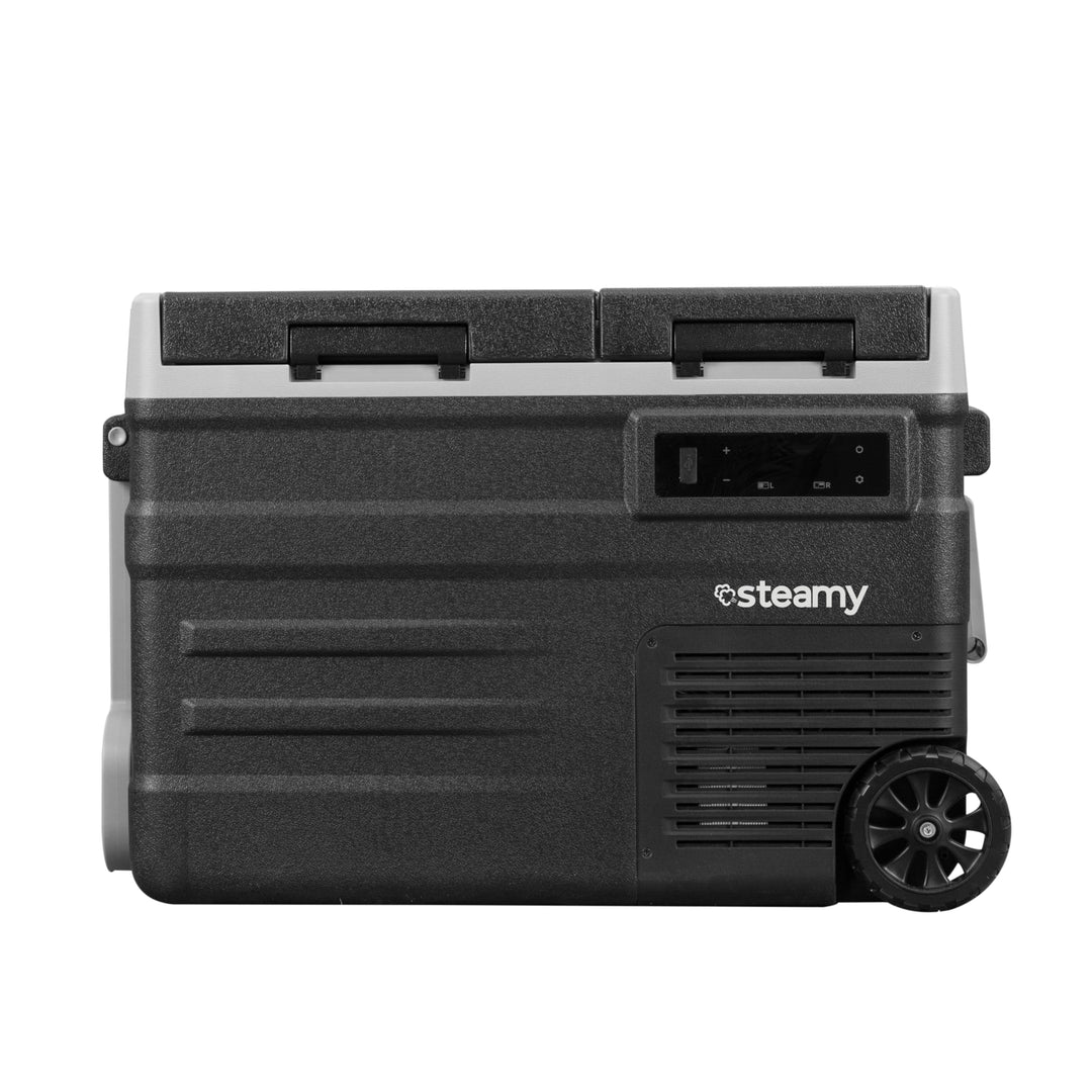 Steamy Outdoor e Dual Zone 45 Roller Kompressor Kühlbox 41 Liter blacks, 41 Liter blacks