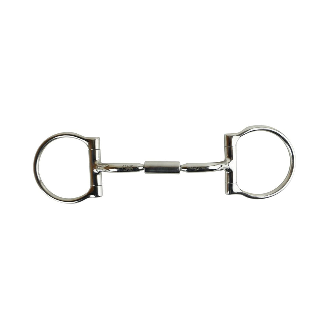 AK Gebogenes, drehbares D-Ring-Mundstück mit aufklappbarem Lauf, Pferdegebiss, Reitgebiss AKRS-2620