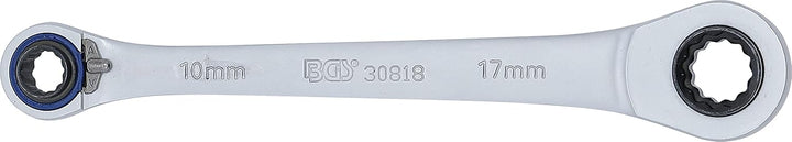 BGS 30818 | Ratschen-Ringschlüssel "4 in 1" | SW 10 x 12, 14 x 17 mm