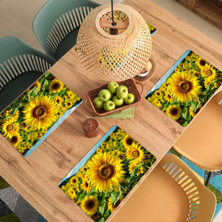 KitchenYeah© Platzsets Abwaschbar 6-Teilig 45x30 cm Tischsets Platzdeckchen Platzset Unterlage Tisch