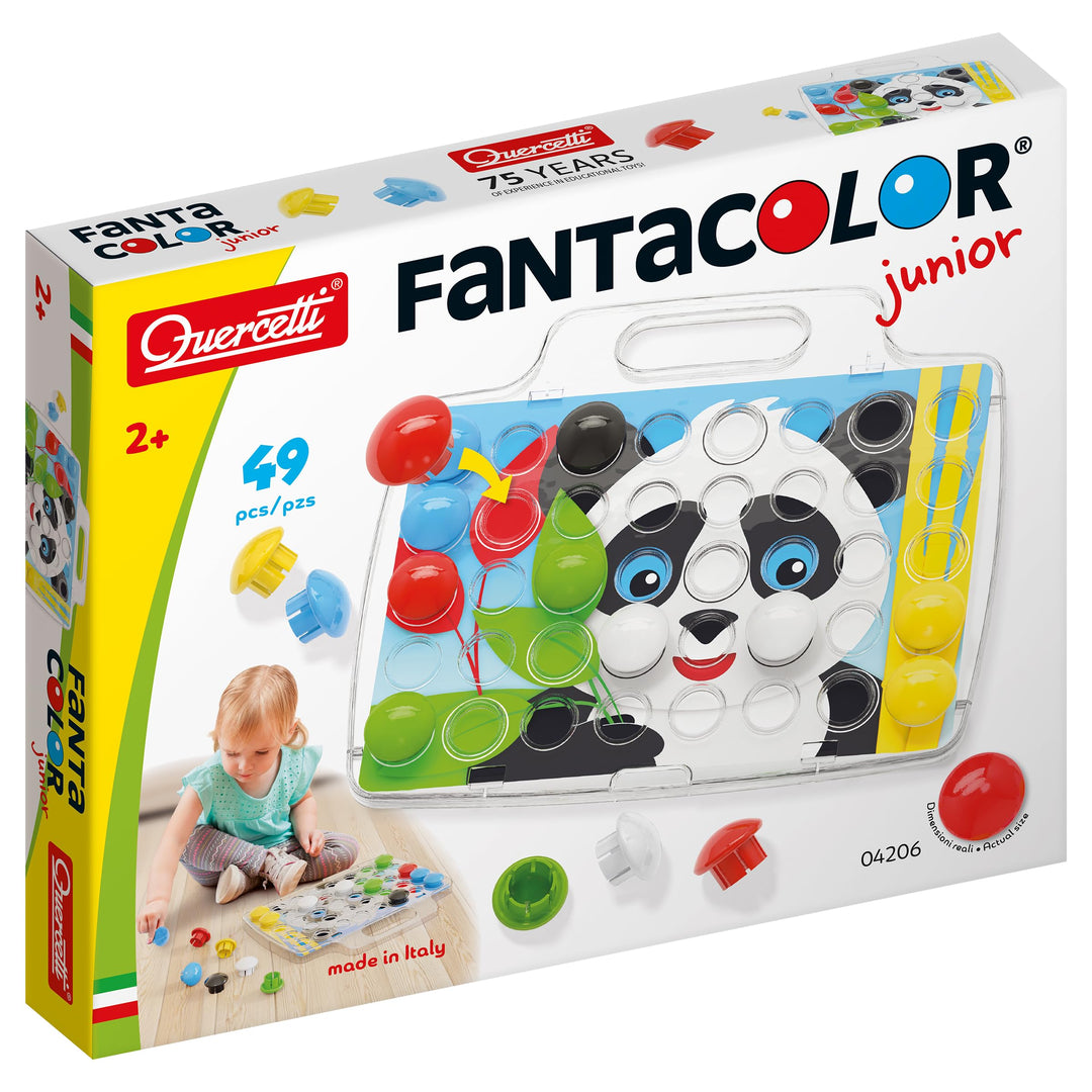 Quercetti - Pixel Junior Basic - Steckspiel, Farbspiel