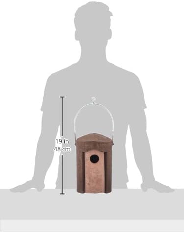 Erdtmanns Schwegler 162 Staren-Nisthöhle zum Aufhängen, aus Holzbeton Dunkel Braun, Dunkel Braun
