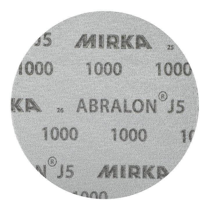 Mirka Abralon J5 Schleifpad Polierpad 150mm 1000 Körnung, 20/Pack, zum Schleifen und Polieren von La