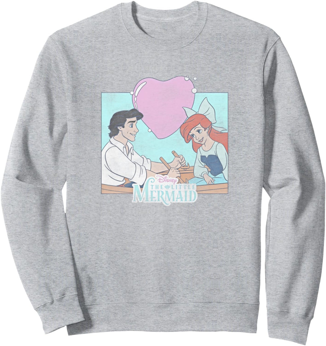 Disney The Little Mermaid Eric & Ariel Heart Portrait Sweatshirt