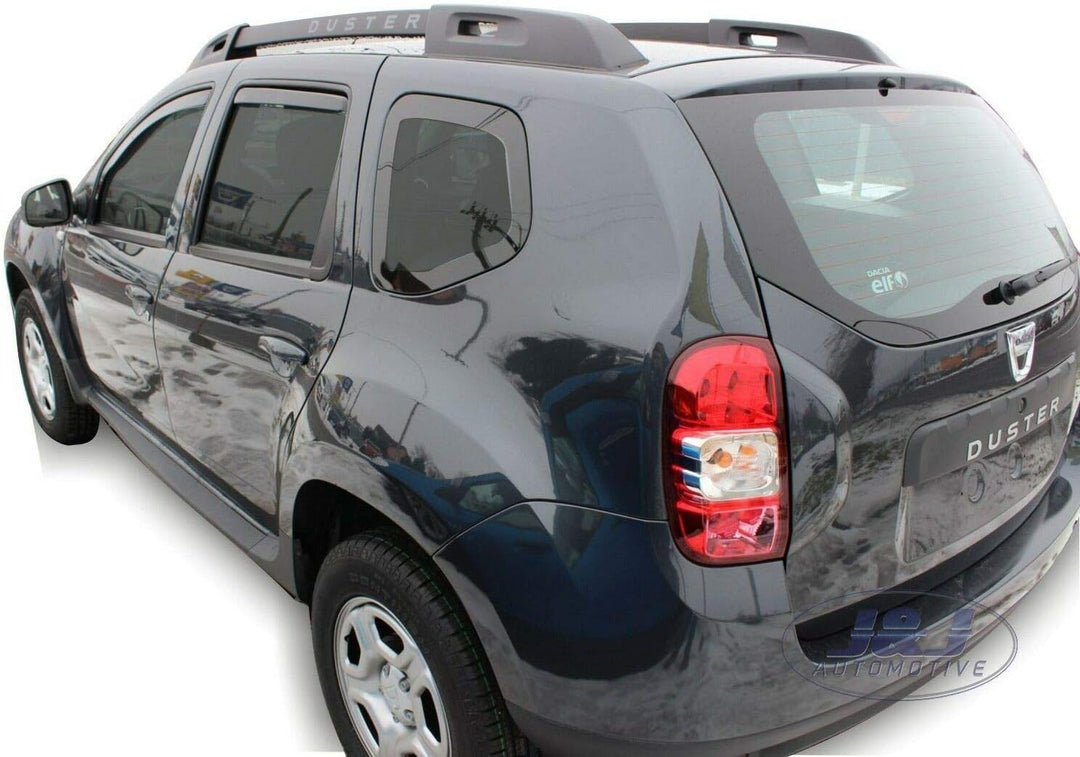 Heko Towequipe HEKO-13108 Windabweiser für Dacia Duster (5-Türer) ab 2010, 4 Stück, Transparenter