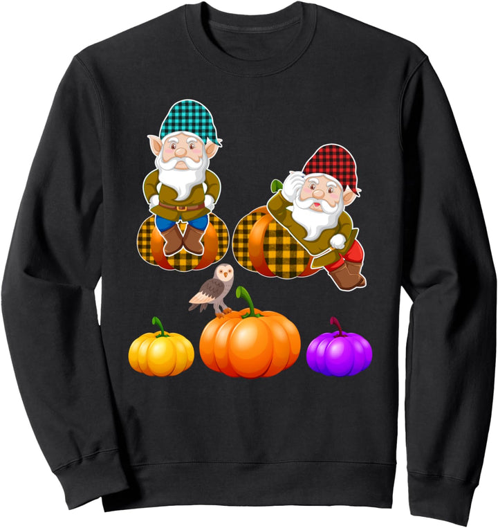Kürbis Gnome Herbst Herbst Nettes Halloween Thanksgiving Sweatshirt