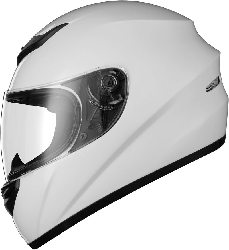 Favoto Motorradhelm Integralhelme für Erwachsene Vollvisierhelm Mopedhelm für Herren Damen Atmungsak