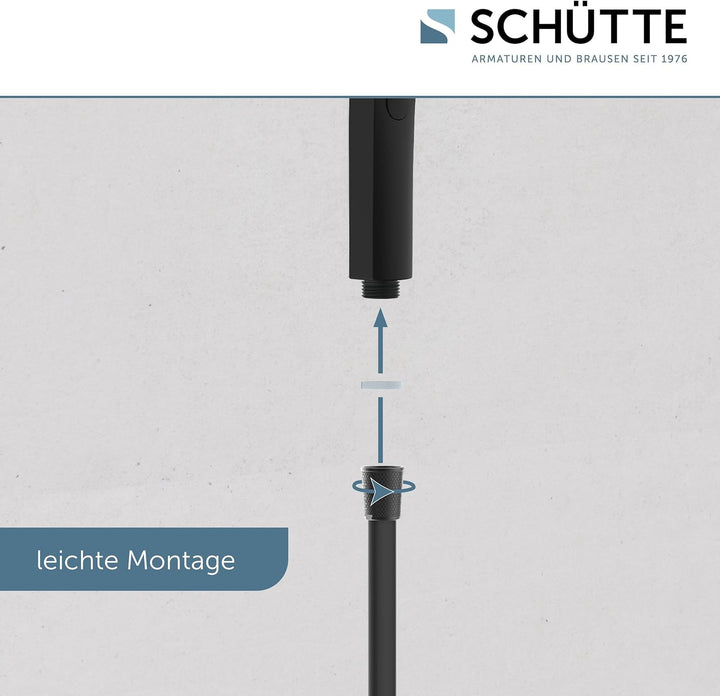 SCHÜTTE Handbrause SAMOA RAIN | Samtstrahl-Technologie | Duschkopf mit über 300 Düsen | 3 einstellba