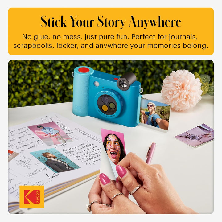 Kodak Smile+ 2-in-1 Digitale Sofortbildkamera &amp; Bluetooth Fotodrucker Starterpaket + Tragetasche + Z