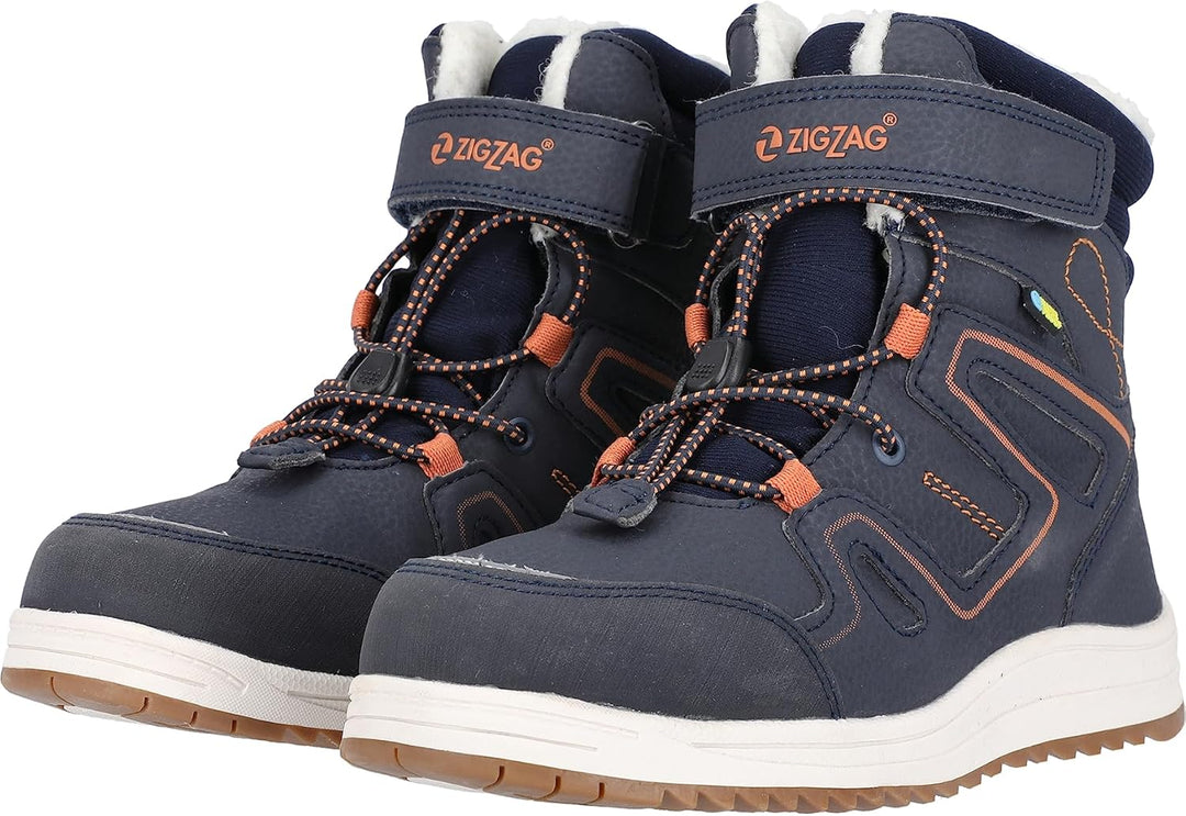 ZIGZAG Kinder Winterstiefel 'Rincet' mit Stabiler TPR-Laufsohle Robuster Winterstiefel mit wasserdic