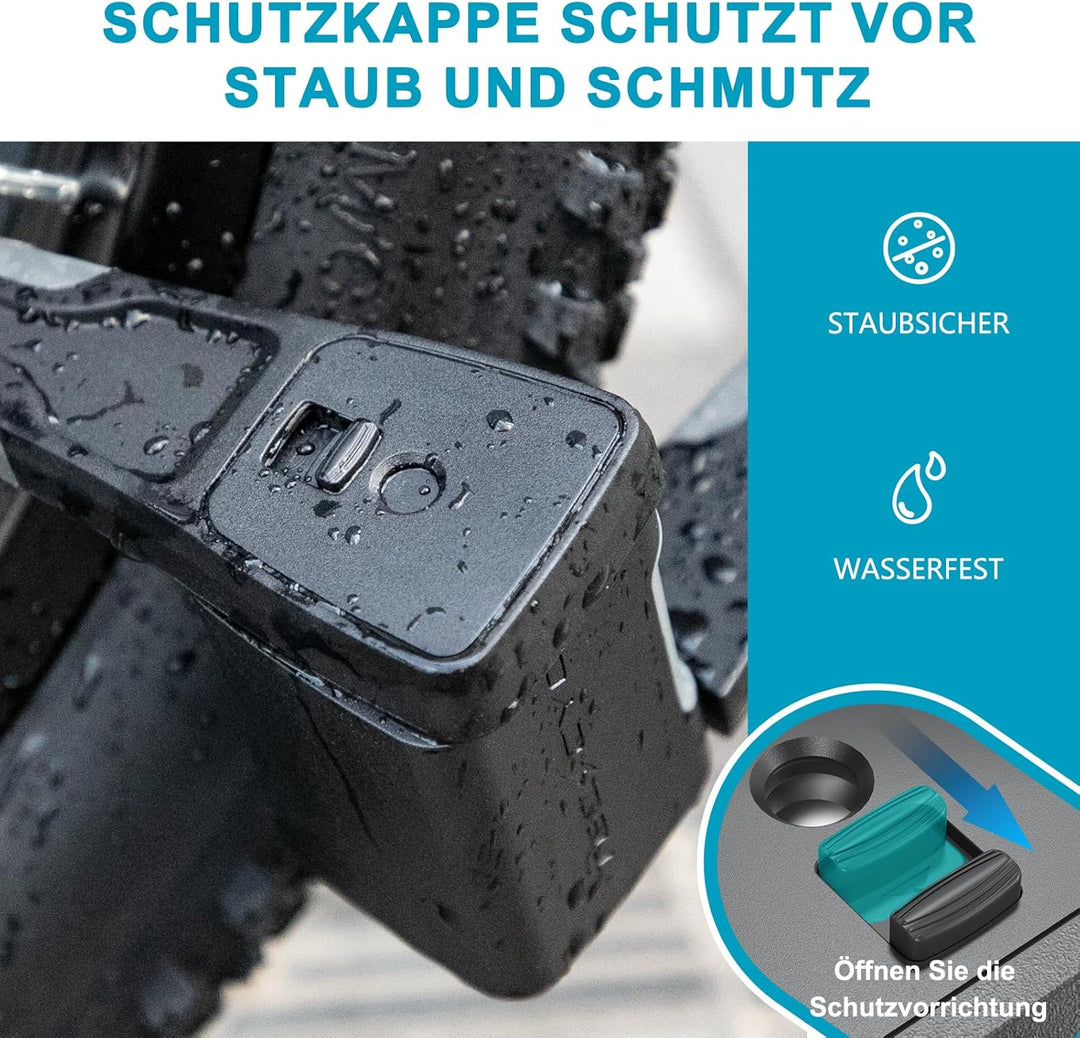 TECHCYC Fahrradschloss, Faltschloss Fahrrad 86 cm mit 3 Schlüsseln, Diebstahlsicher, Robustes Fahrra