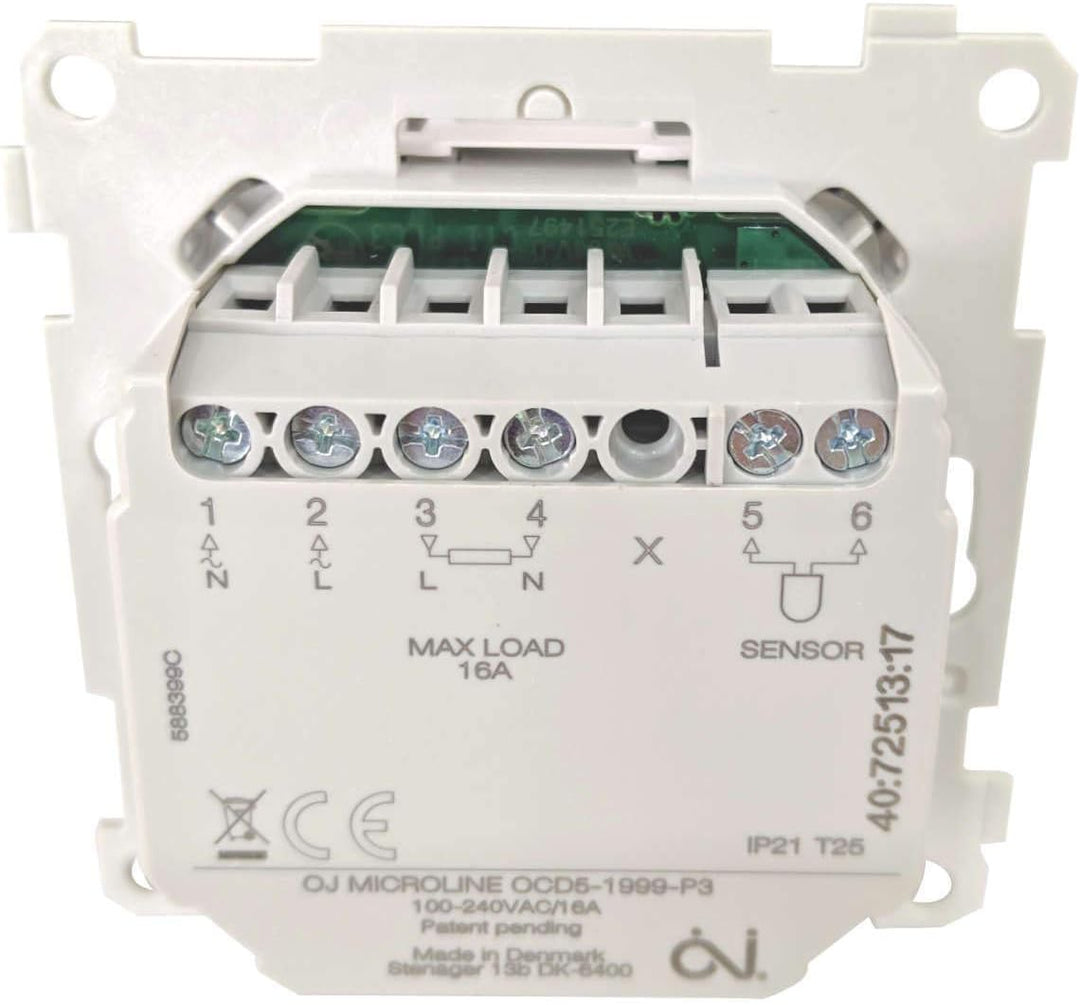 OJ Electronics OCD5 Touch Raumthermostat Thermostat Raumregler inkl. externen Temperatursensor zur S