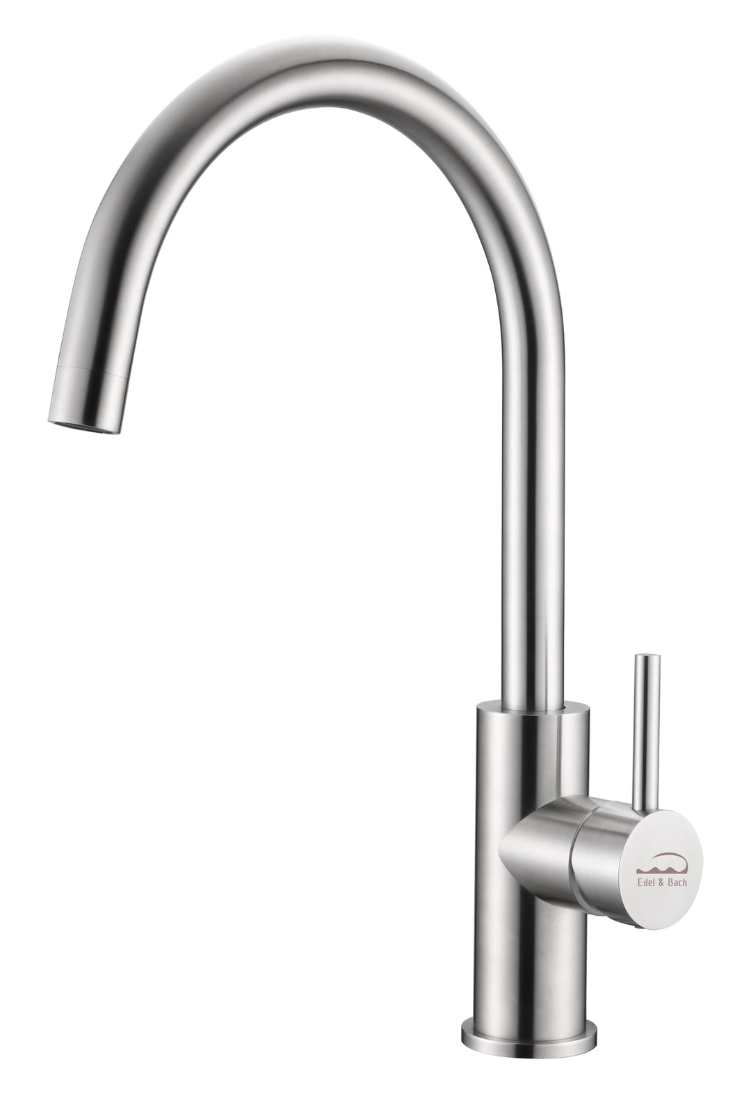 Edel & Bach hochwertiger Küchenarmatur, Wasserhahn aus SUS304 Edelstahl mit hohem Bogen, 360° schwen