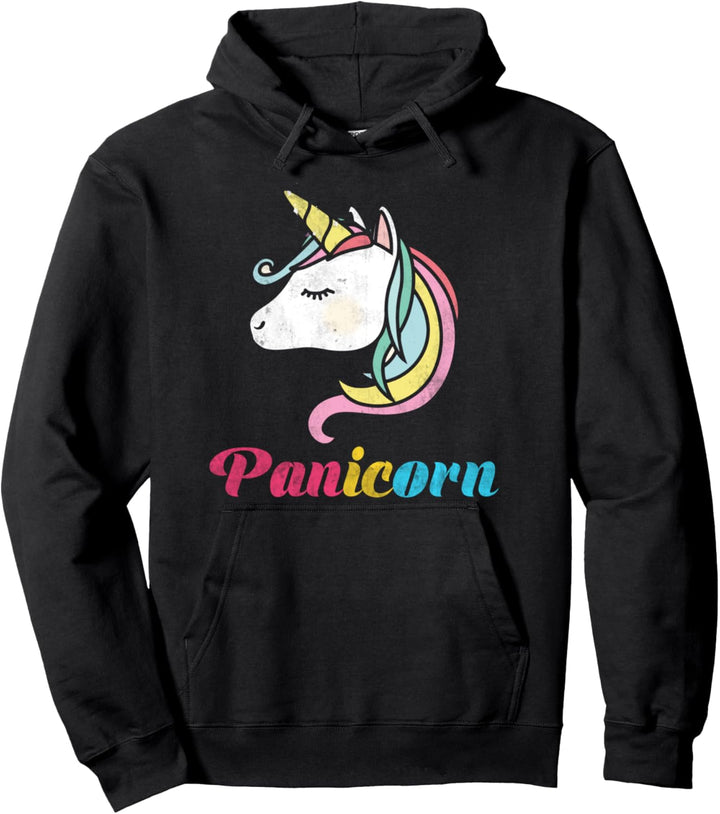Fantasy Tier Queer Gay Pride Geschenk Pansexuell Einhorn Pullover Hoodie