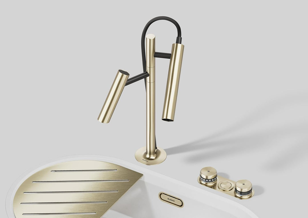 BLANCO CHOICE LUNEOO-S | satin dark steel | stilles, medium, sprudelndes & kochendes Wasser | Auszie