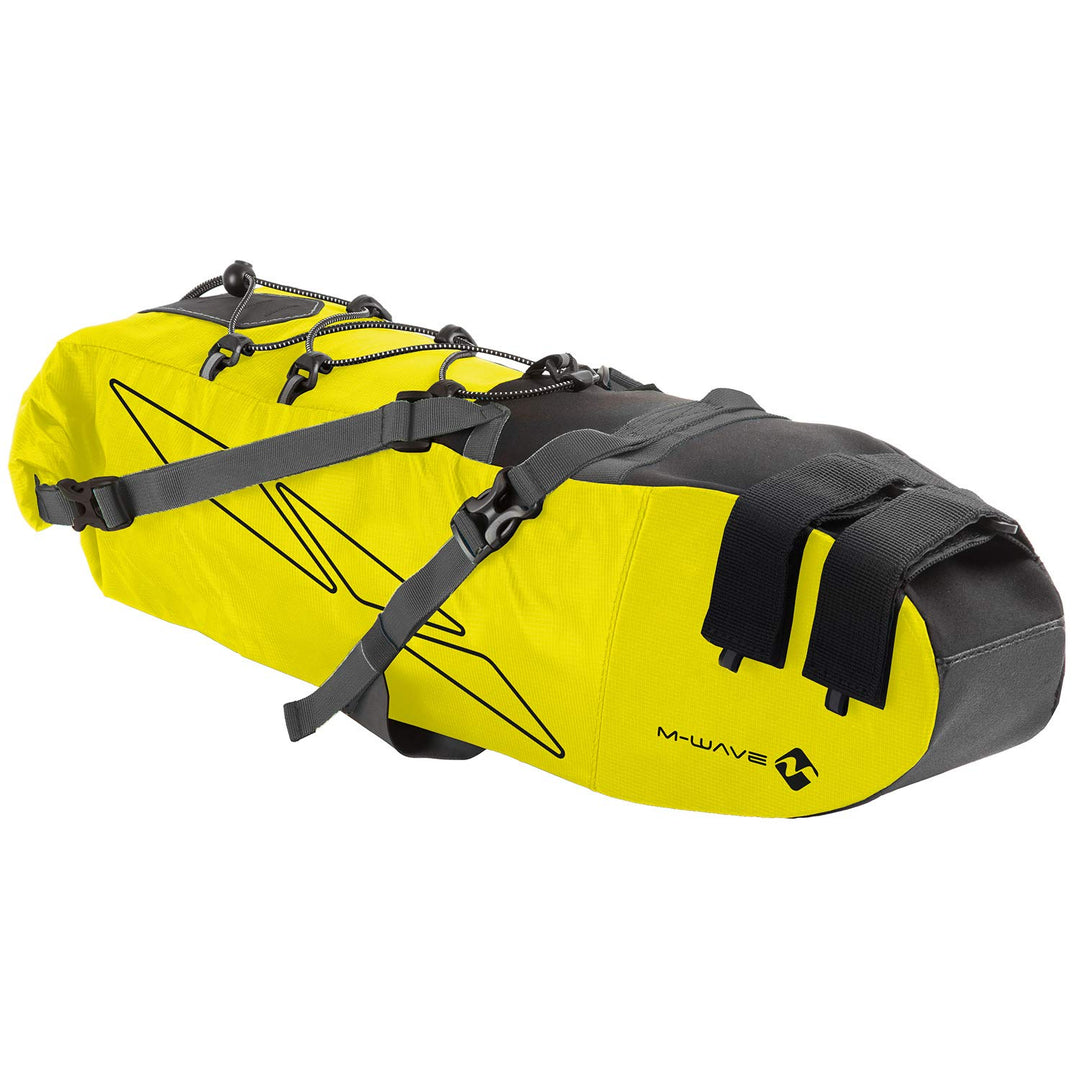 M-WAVE Unisex Fahrrad Satteltasche L Neongelb, L Neongelb