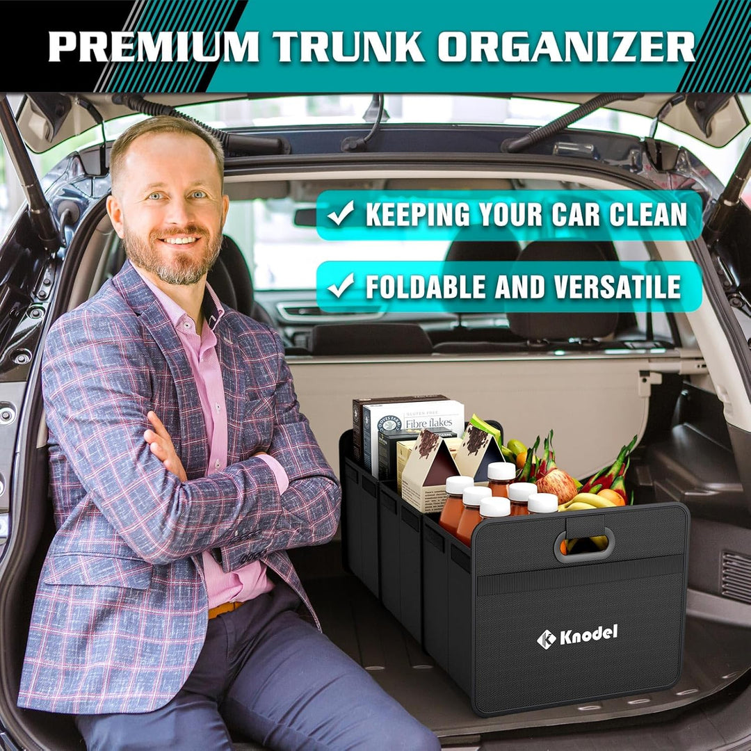 K KNODEL Kofferraum Organizer, klappbarer Kofferraum-Speicher, Automobilkonsolen und Organizer, Koff