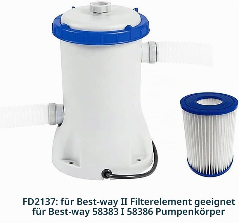 WuYan Schwimmbadfilter, kompatibel mit Best-Way Cartridge II, Whirlpool-Filter, kompatibel mit Lay Z