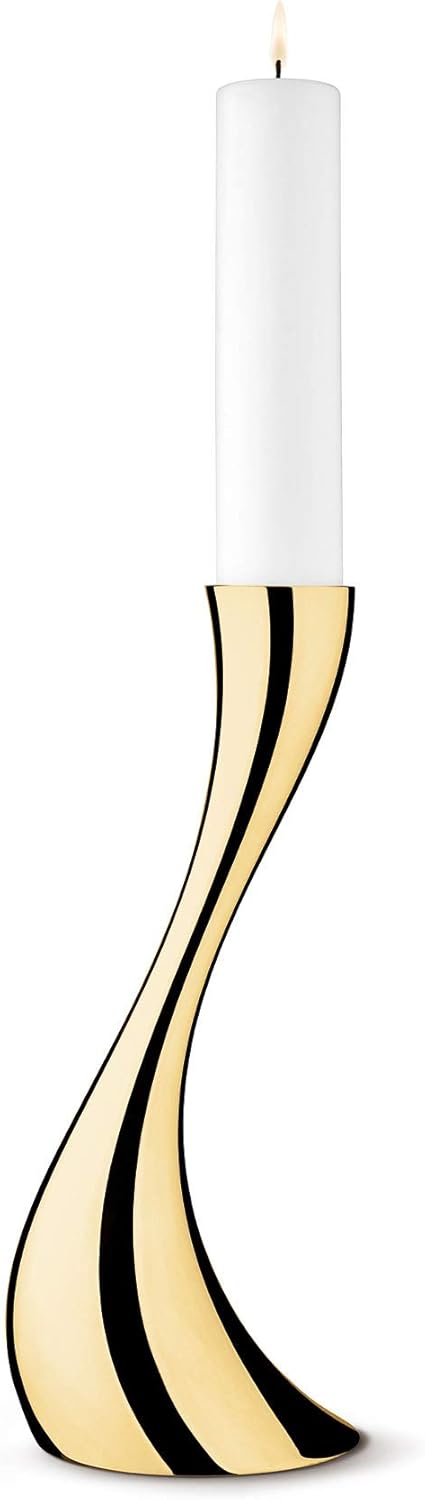 Georg Jensen Cobra Boden Kerzenhalter, Steel Silver, S