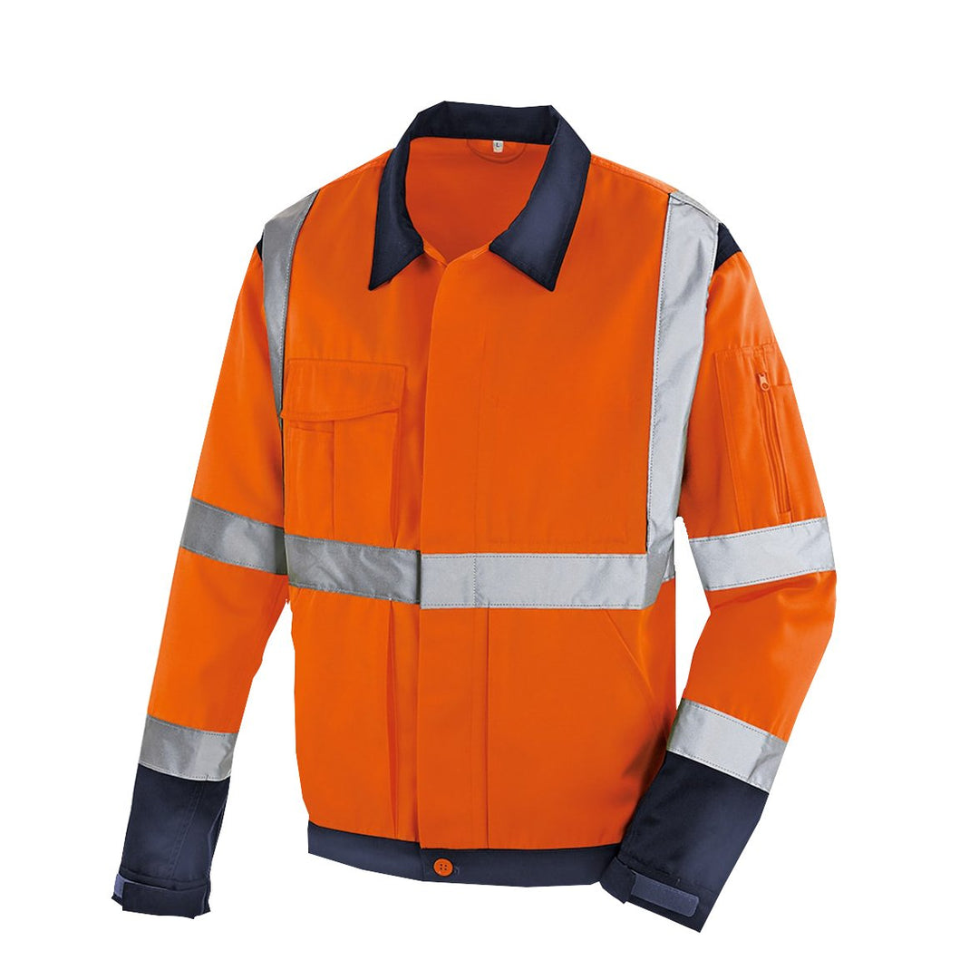 teXXor 4115-XXXL Warnschutz-Jacke "Davenport", Grösse XXXL, Warnorange/Marineblau Grösse XXXL Warnor