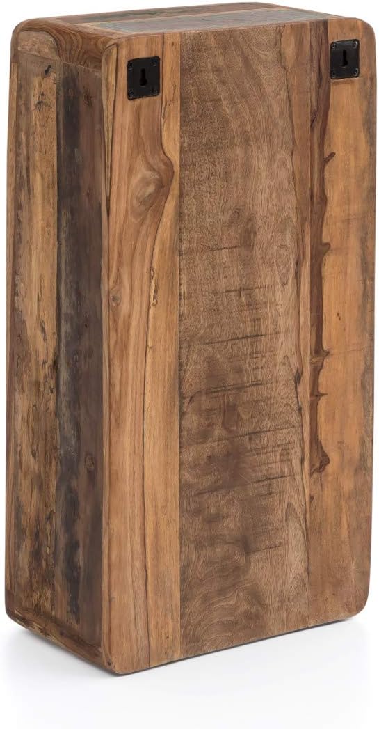 Woodkings® Bad Hängeschrank Kalkutta mit Fach recyceltes Holz bunt rustikal Hängebad Badhochschrank