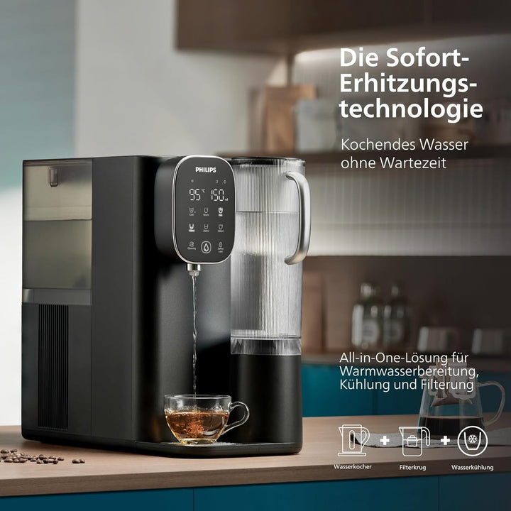 Philips Water Umkehrosmose-Wasserstation ADD6912BK/10: Eliminiert bis zu 110 Substanzen, sofortige E