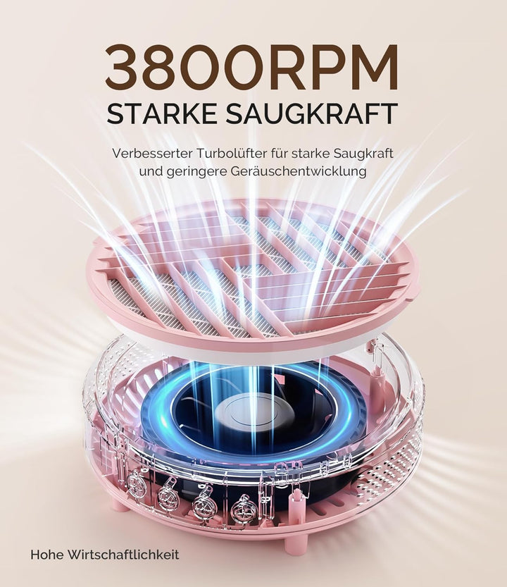 MelodySusie Staubabsaugung für Nägel, HPro Kompaktes Vakuum Professionell Nagelstaubsauger mit Filte