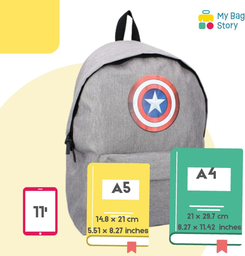 mybagstory - Rucksack – Avengers – Kinder – Schule – Grip – Krippe – Schulranzen für Jungen – Grösse