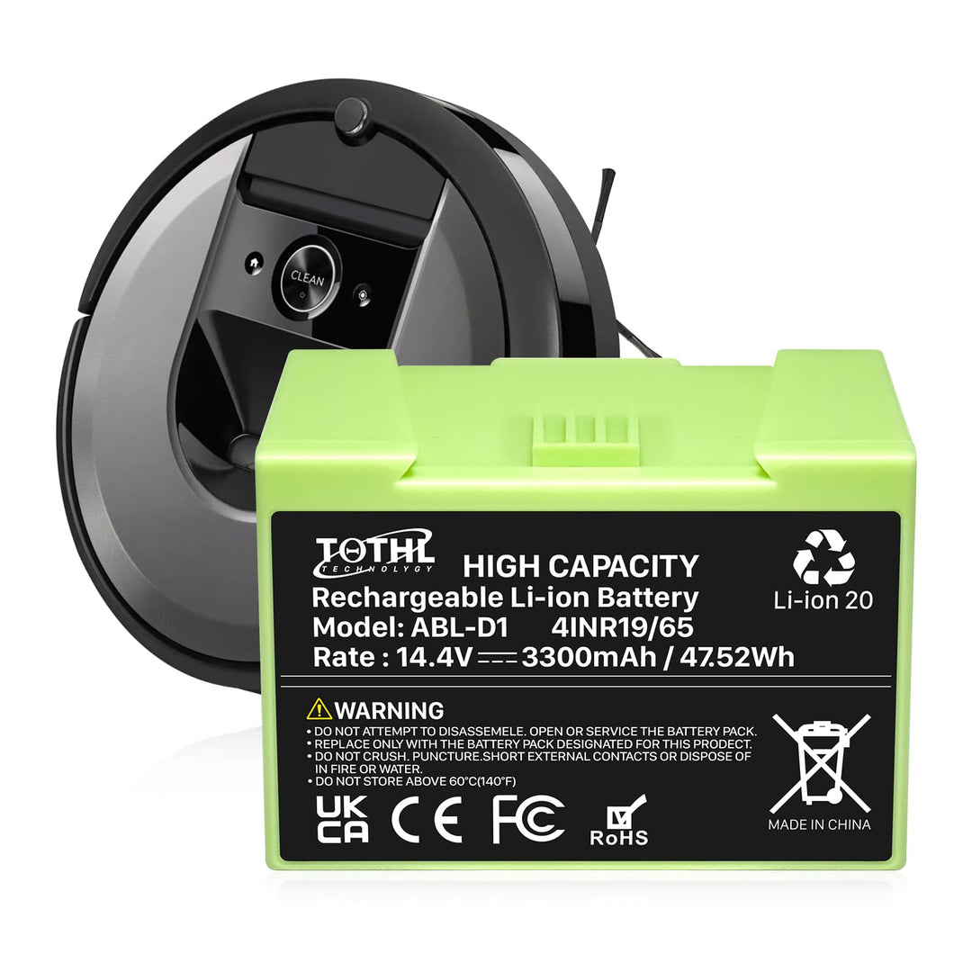 3300mAh ABL-D1 Akku kompatibel mit iRobot Roomba i7 i7+ 7158 7150 7550 e5 e6 und i3 i3+ i4 i4+ i8 i8