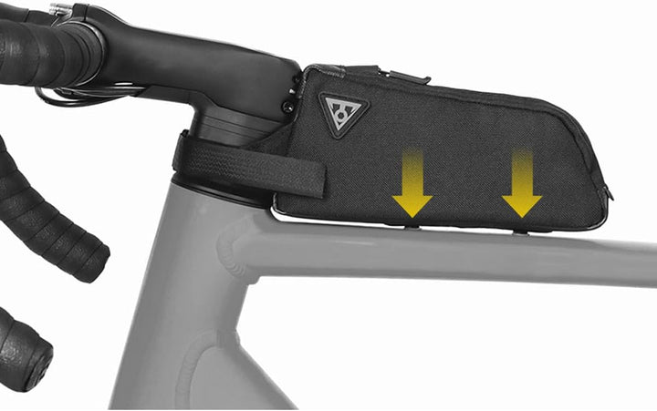 TOPEAK Unisex – Erwachsene Fastfuel Oberrohrtasche, Schwarz, 0,5L