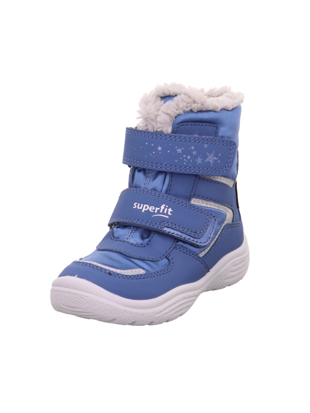 Superfit Mädchen Crystal Warm Gefütterte Gore-tex Schneestiefel 25 EU Blau Hellgrau 8010, 25 EU Blau