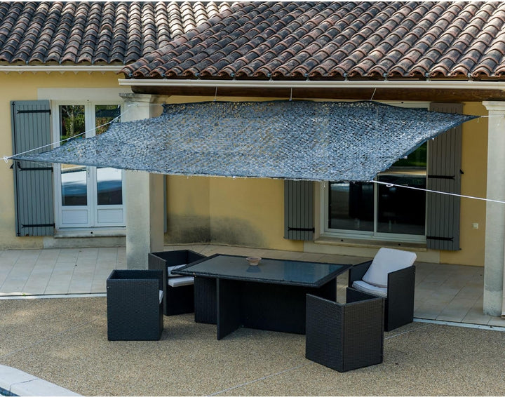 WERKA PRO 10106 Sonnensegel, 120 g/m², Polyester, rechteckig, 2 x 3 m, Grau, für Balkon, Terrasse un