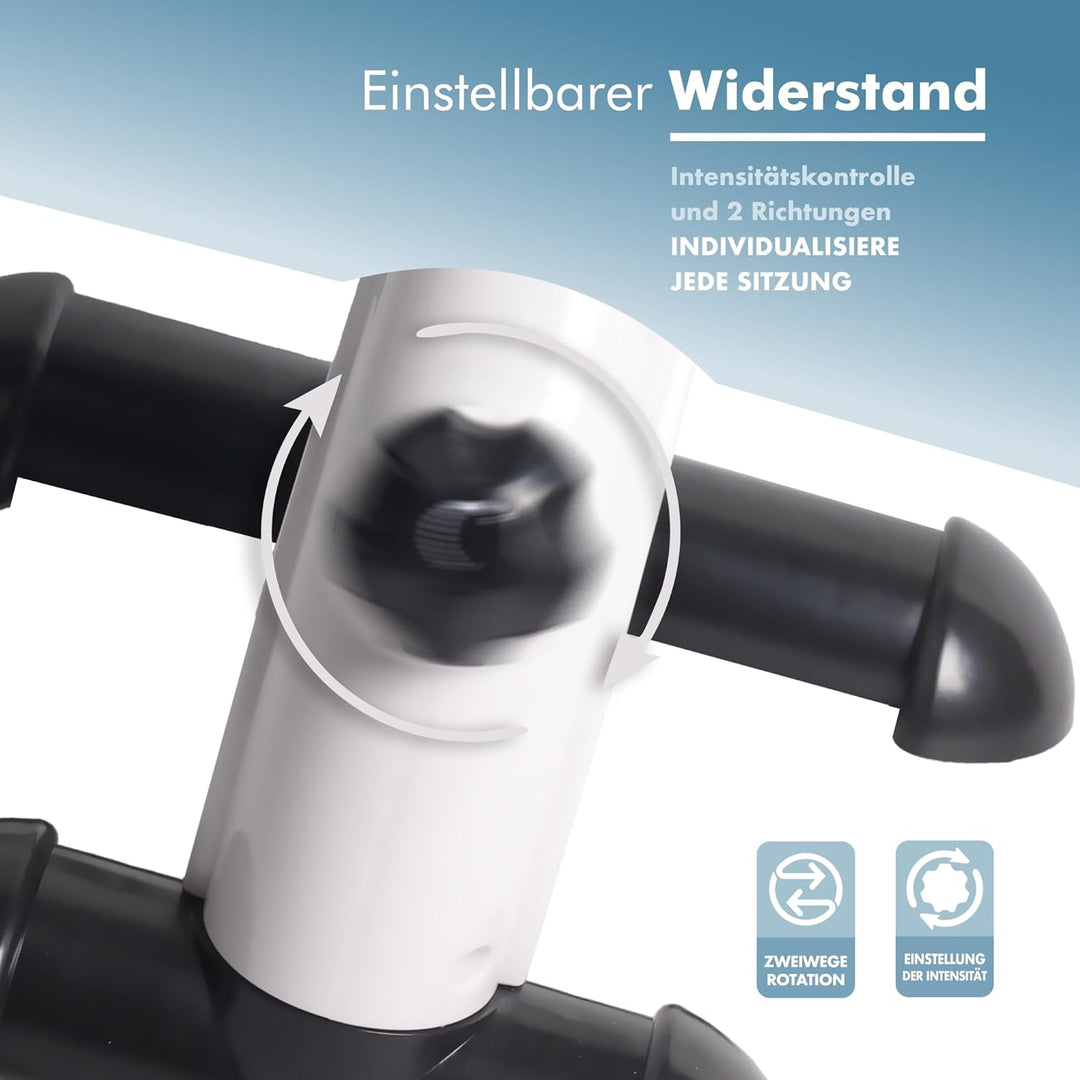 PORTENTUM Pedaltrainer für Senioren mit LCD-Display 6 Funktionen – Beintrainer im Sitzen kompakt mit