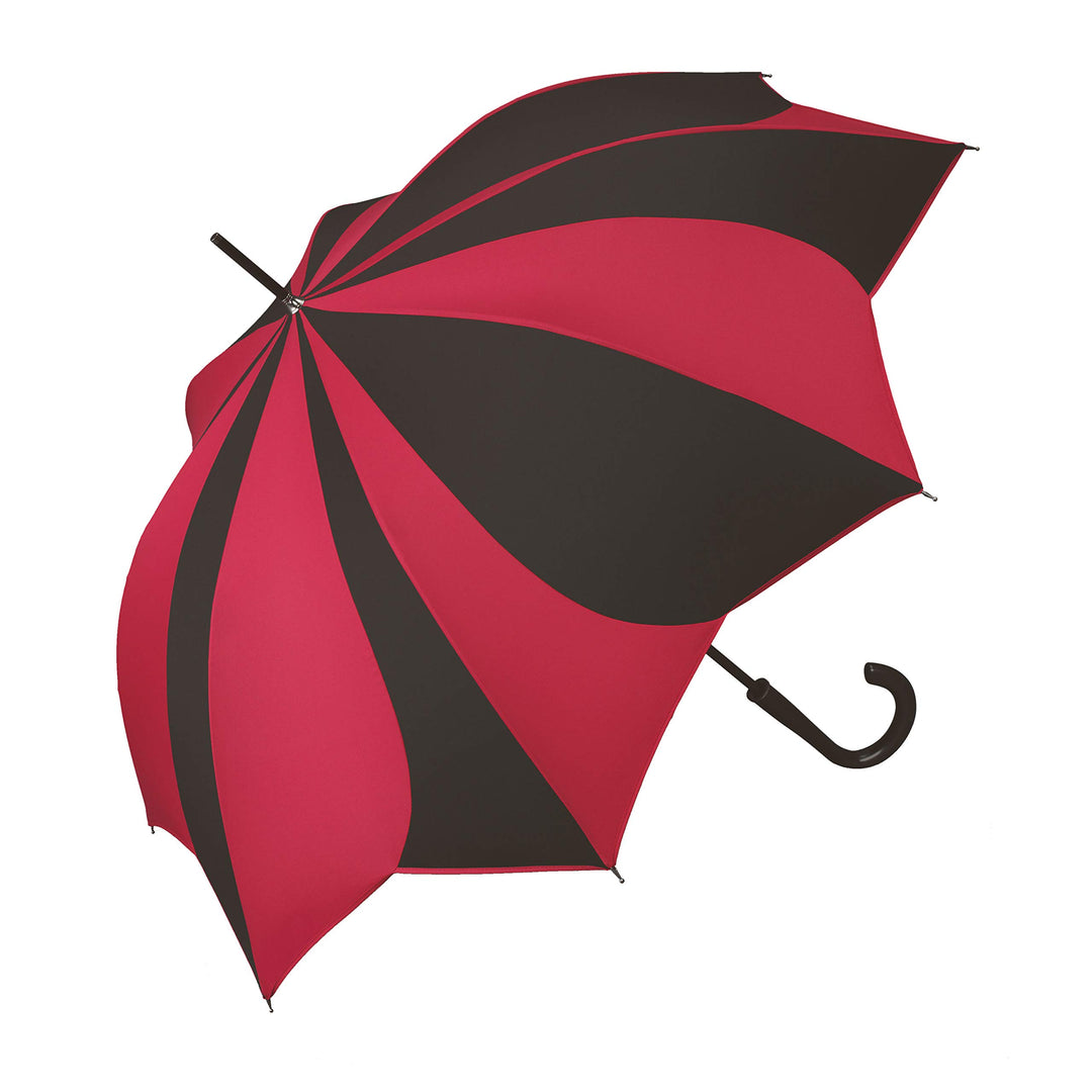 pierre cardin Regenschirm mit Automatik Sunflower schwarz-rot