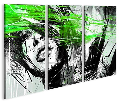 islandburner Bild Bilder auf Leinwand Street Art Neon 3p XXL Poster Leinwandbild Wandbild Dekoartike