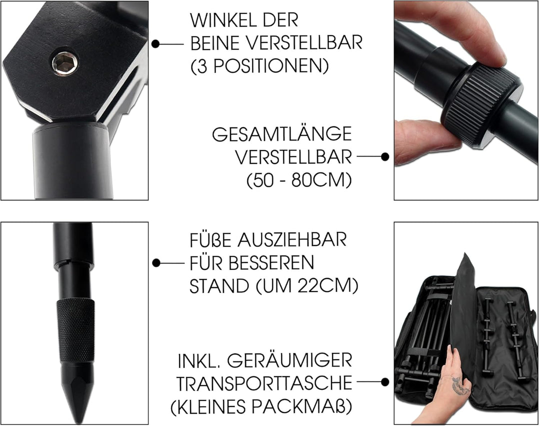 Angel-Berger Magic Baits CX Pro Rod Pod Aluminium 3 Rods verstellbar Rutenständer Rutenhalter Rutena