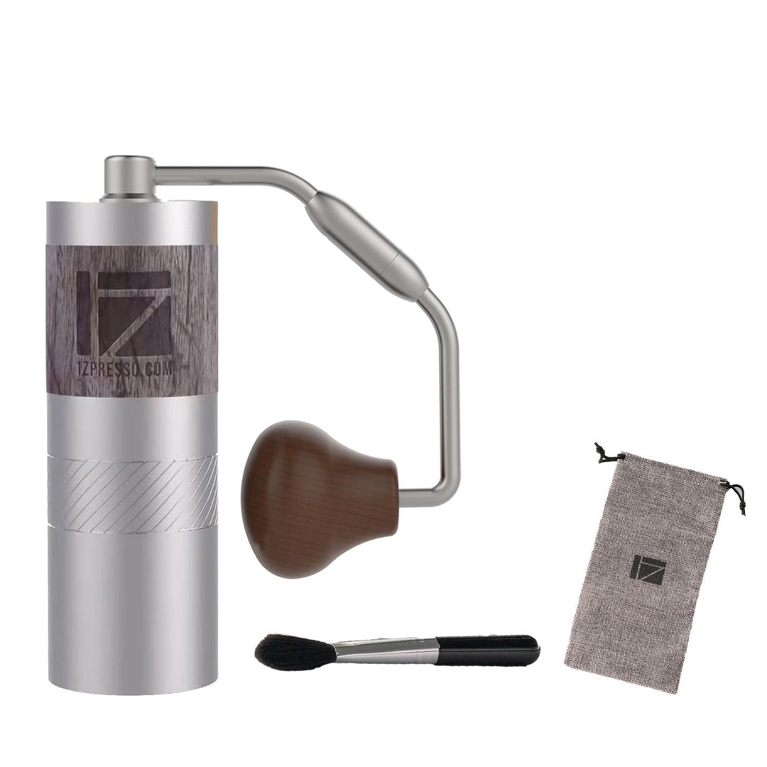 1Zpresso Q Manuelle Kaffeemühle Heptagonal Version, faltbarer Griff, Mini Slim Travel Grösse Passt i