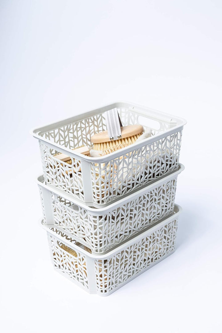 BranQ - Home essential Universeller, multifunktionaler, erstellbarer Aufbewahrungskorb in Bamboo Des