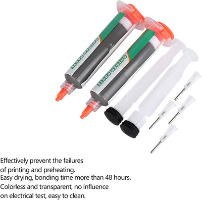 Fafeicy 2 Stück SMD bleifreies Lötpaste, Reparatur der Elektronik Sn42 Bi58 PCB, mit 100 Viskosität,