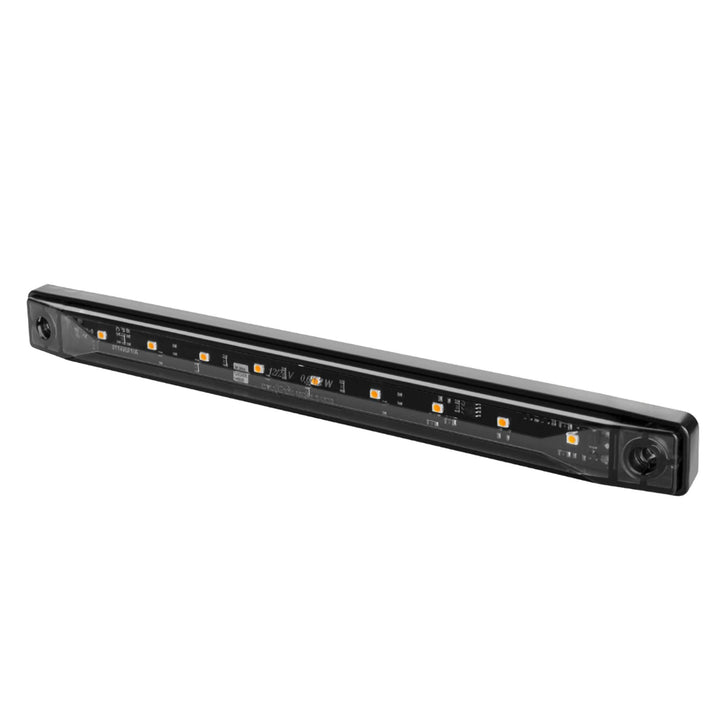 LED-Umrissleuchte LANGE dunkel getönt Graphite rot 9x LED 12/24 V IP68, universelle Montage, Kabel 2