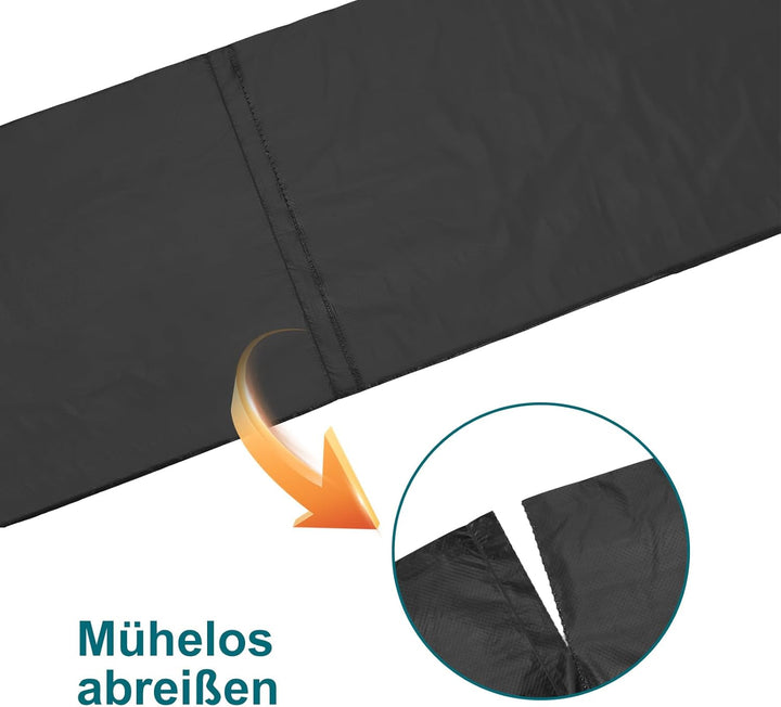 WADEO 80 Stück Toilettenbeutel reissfest haltbar, Campingtoilette Beutel Müllbeutel je 50L (0,03 mm)