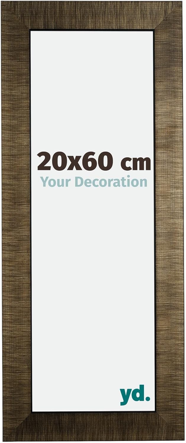 yd. Your Decoration - Bilderrahmen 20x60 cm - Bilderrahmen aus Holz mit Acrylglas - Antireflex - Aus