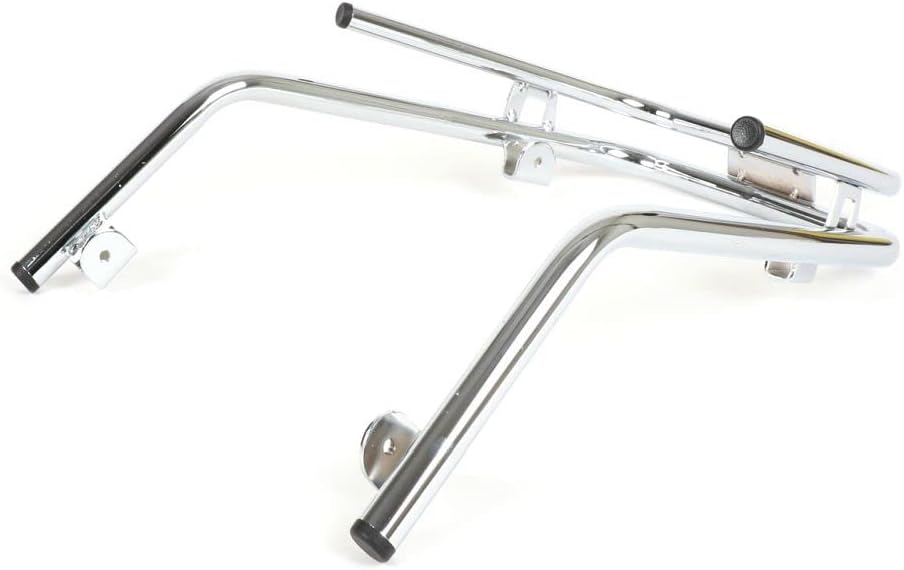 MOTO NOSTRA Stossstange vorne Doppelrohr chrom kompatibel für Vespa PX80-200, LML Star, Stella Ersat