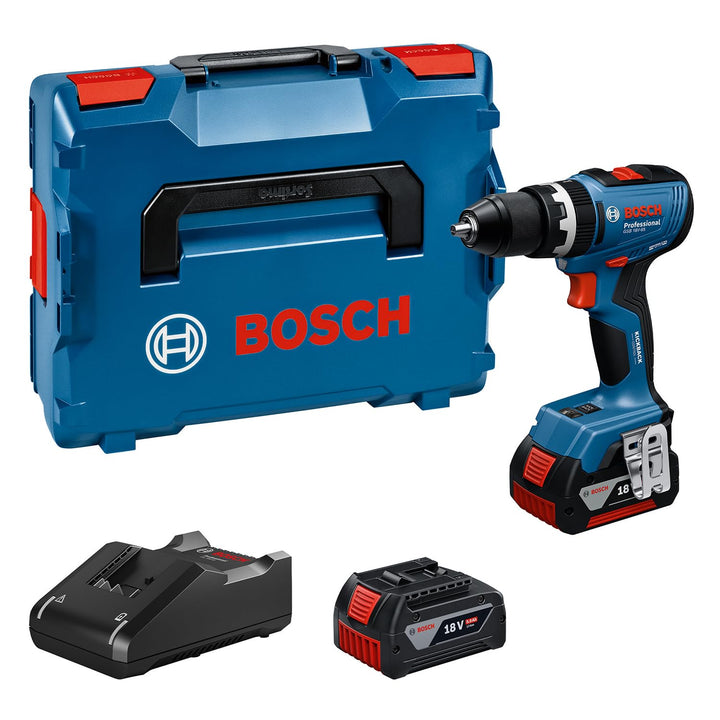 Bosch Professional 18V System Akku-Bohrschrauber GSB 18V-65 (bürstenloser Motor, Kopflänge 175, inkl