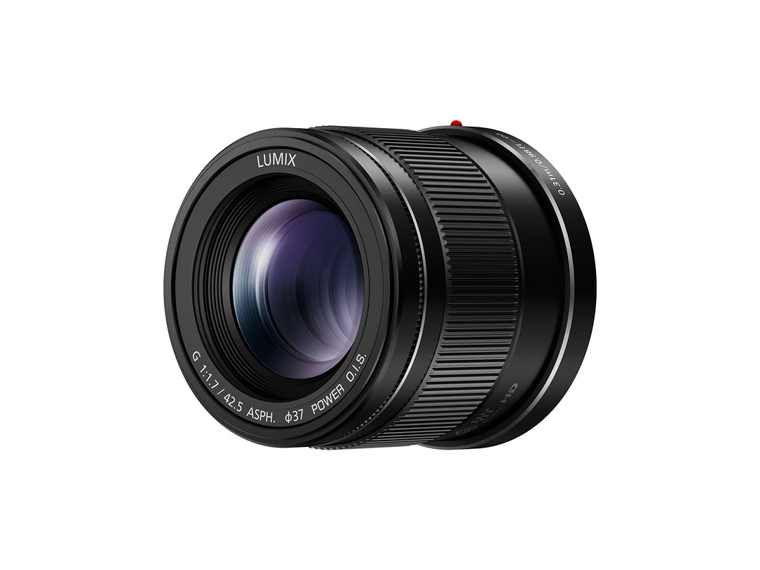 Panasonic H-HS043E LUMIX G Objektiv 42.5 mm/F1.7 ASPH.; optischer Bildstabilisator; schwarz Single,