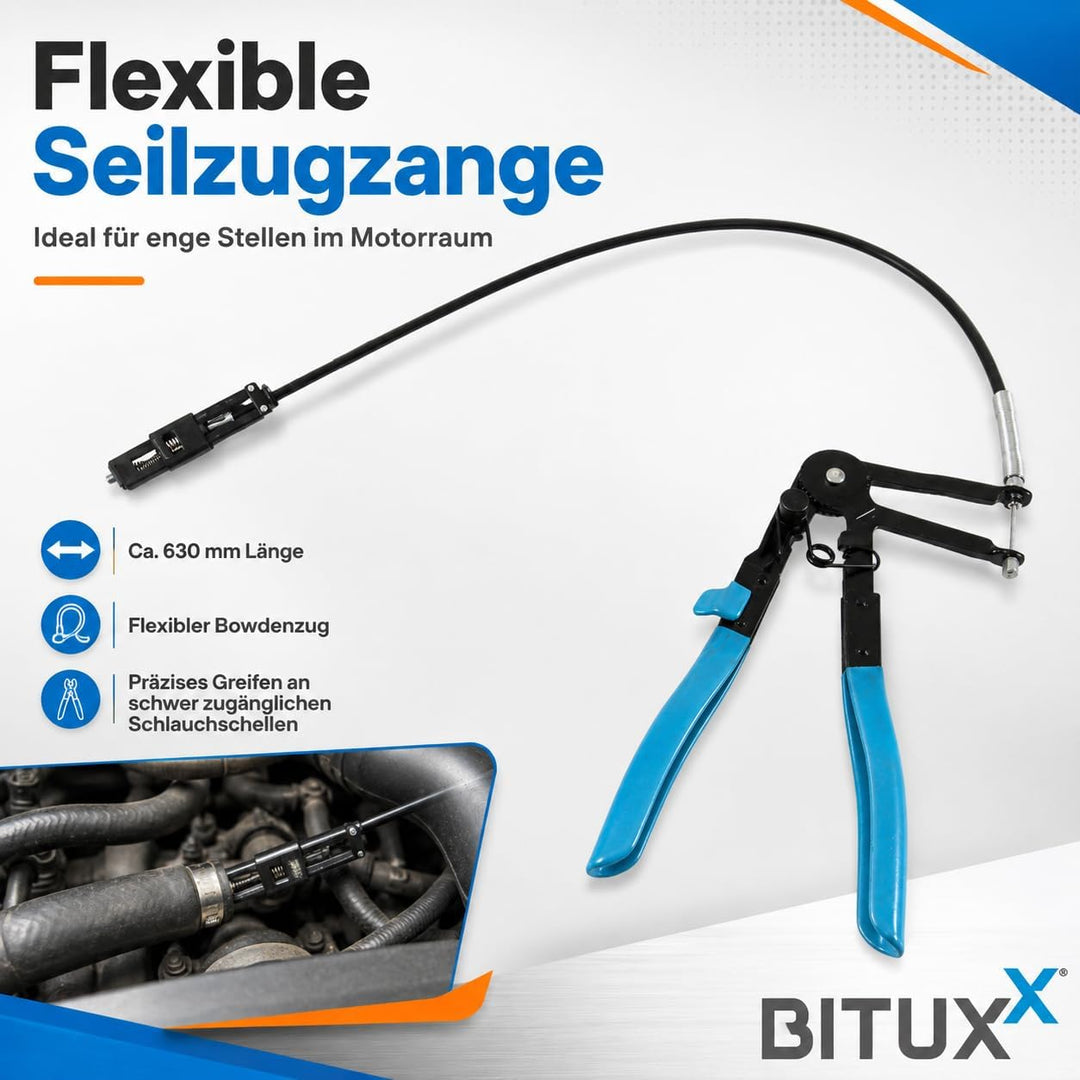 BITUXX 11 tlg Schlauchklemmenzangen Set Schlauchschellenzange Schlauchschelle Zange Werkzeug